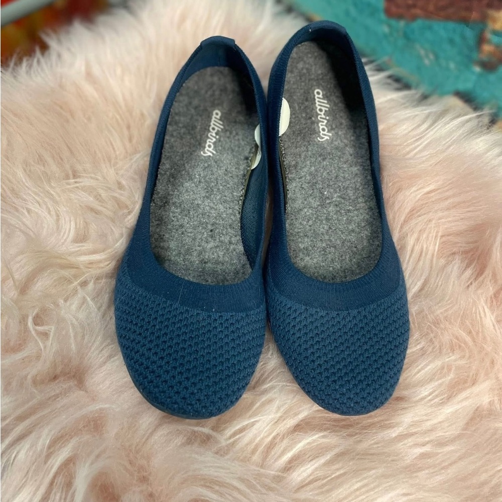 Allbirds Blue Knitted Flats for Everyday Comfort sz 7